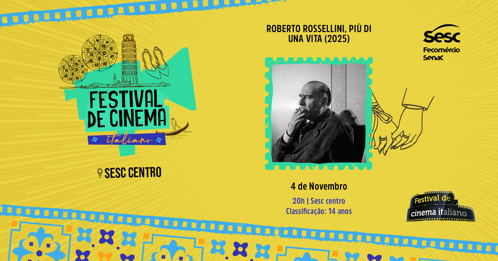 Sesc Goiás apresenta 20º Festival de Cinema Italiano no Brasil