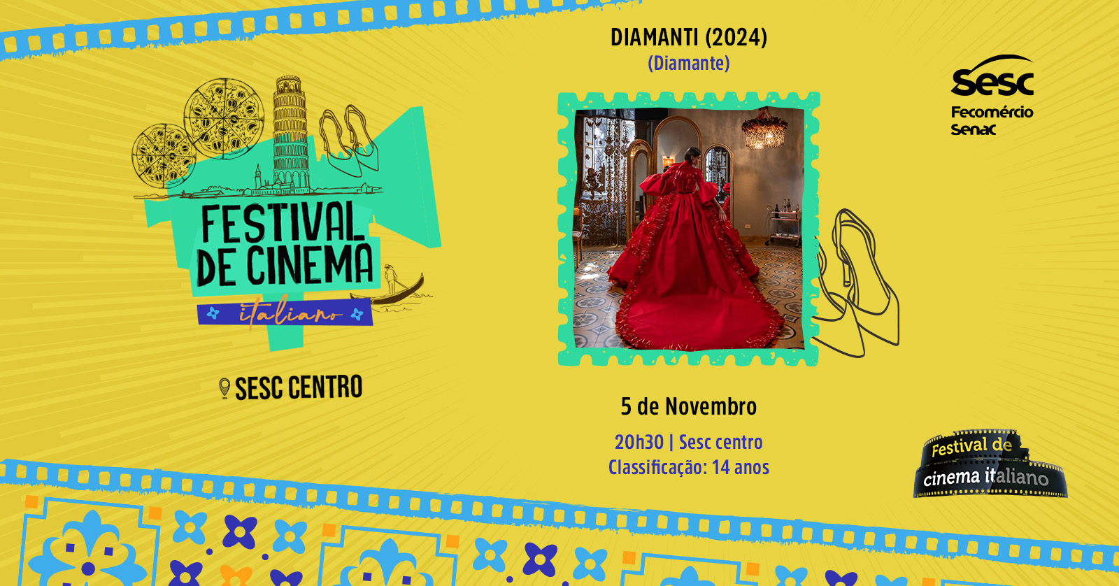 Sesc Goiás apresenta 20º Festival de Cinema Italiano no Brasil