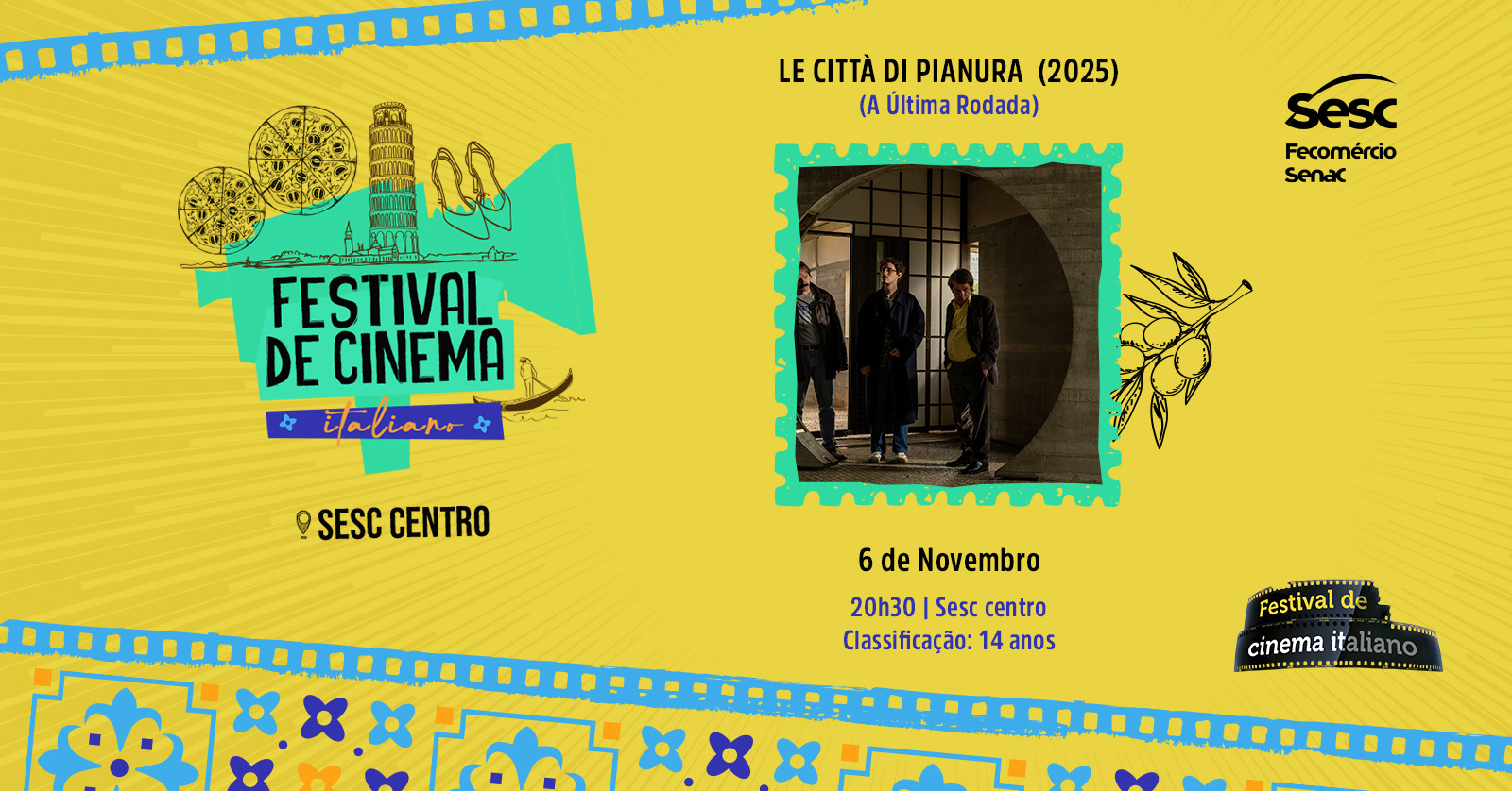 Sesc Goiás apresenta 20º Festival de Cinema Italiano no Brasil
